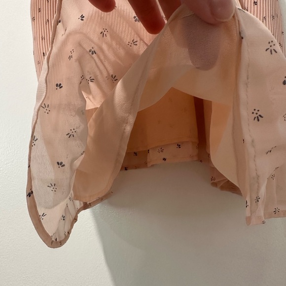 Abercrombie & Fitch Women Spaghetti Strap Pleated Lined Pink Tank Top XS NWT - Picture 4 of 9